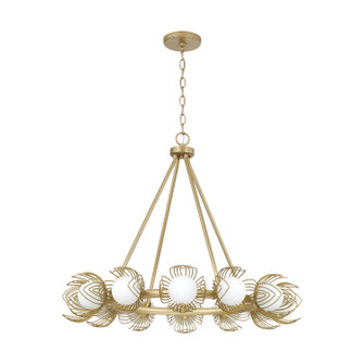 Flora 12 Light Chandelier in Buffed Gold (65|462101GF)
