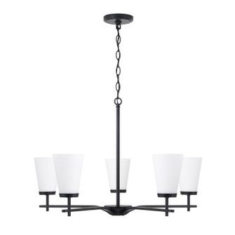 Drake Five Light Chandelier in Matte Black (65|461051MB-660)