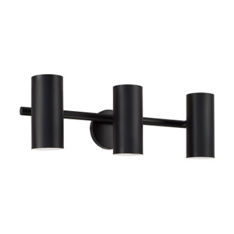 Robbie Three Light Vanity in Matte Black (65|161731MB)