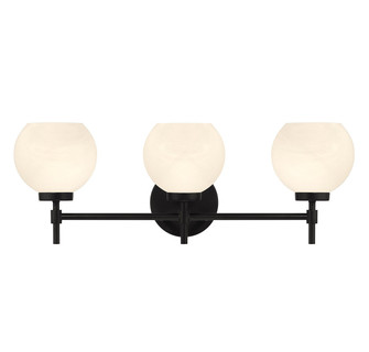 Hannah Three Light Bathroom Vanity in Matte Black (51|L8-9621-3-BK)