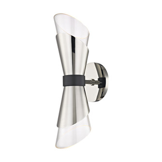 Angie LED Wall Sconce in Polished Nickel (428|H130102-PN/BK)