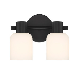 Strand Two Light Bathroom Vanity in Matte Black (51|L8-9022-2-BK)