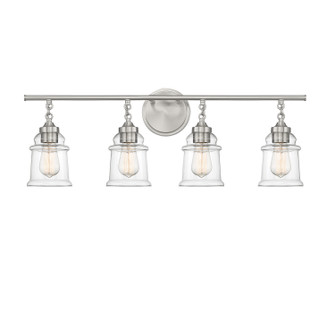 Fuller Four Light Bathroom Vanity in Satin Nickel (51|L8-8055-4-SN)