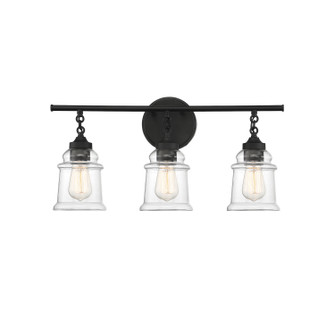 Fuller Three Light Bathroom Vanity in Matte Black (51|L8-8055-3-BK)