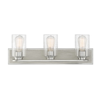 Sheppard Three Light Bathroom Vanity in Satin Nickel W/ Greywood (51|L8-7609-3-165)