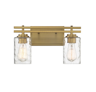 Baxter Two Light Bathroom Vanity in Warm Brass (51|L8-6090-2-322)
