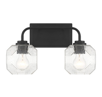 Baldwin Two Light Bathroom Vanity in Matte Black (51|L8-4399-2-BK)