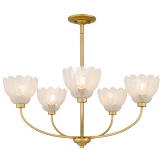 Whitecap Five Light Chandelier in Brushed Gold (10|WHP5028BRG)