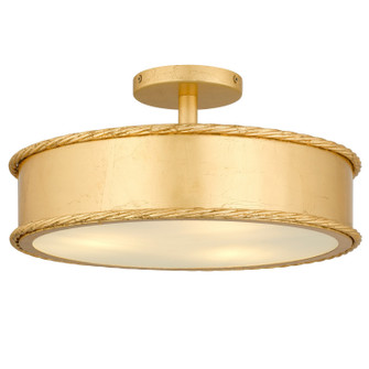 Mara Three Light Semi-Flush Mount in Gold Leaf (10|MARA1616GFL)
