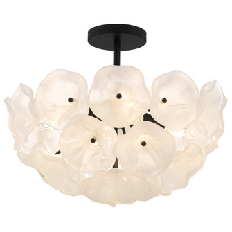 Audrey Four Light Semi-Flush Mount in Matte Black (10|AUD1718MBK)