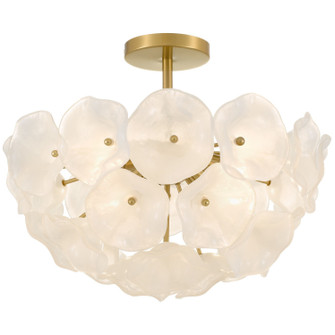 Audrey Four Light Semi-Flush Mount in Brushed Gold (10|AUD1718BRG)