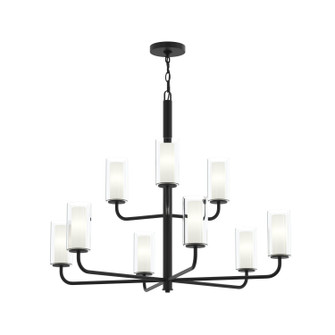 Mack Nine Light Chandelier in Matte Black (54|P400478-31M)