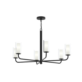 Mack Six Light Chandelier in Matte Black (54|P400477-31M)