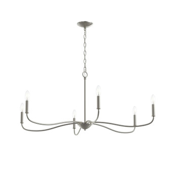 Ilia Six Light Chandelier in Brushed Nickel (54|P400464-009)