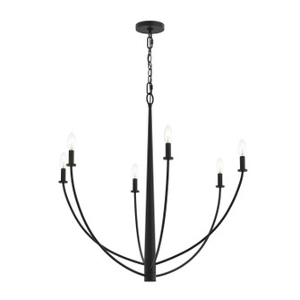 Jheni Six Light Chandelier in Matte Black (54|P400460-31M)