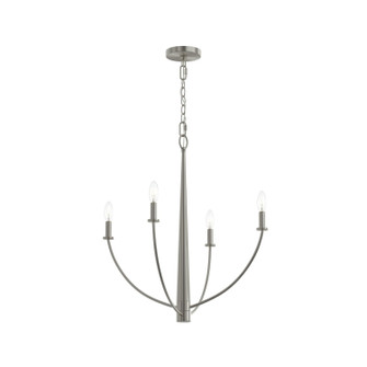 Jheni Four Light Chandelier in Brushed Nickel (54|P400458-009)