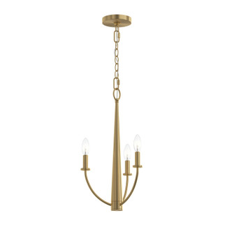 Jheni Three Light Chandelier in Brushed Gold (54|P400457-191)