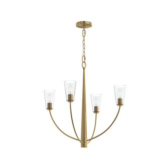 Jheni Four Light Chandelier in Brushed Gold (54|P400453-191)