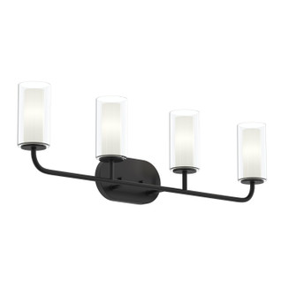 Mack Four Light Bath Vanity in Matte Black (54|P300577-31M)