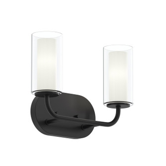 Mack Two Light Bath Vanity in Matte Black (54|P300575-31M)