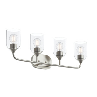 Ilia Four Light Bath Vanity in Brushed Nickel (54|P300574-009)