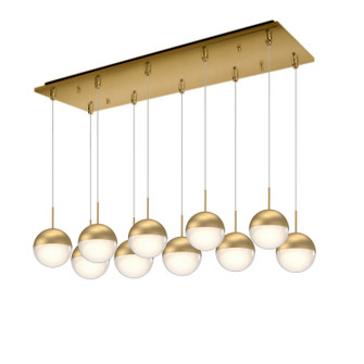Pluto LED Pendant in Brushed Gold (347|MP402801BG-10)