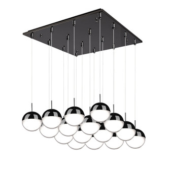 Pluto LED Pendant in Black Chrome (347|MP402801BC-16)