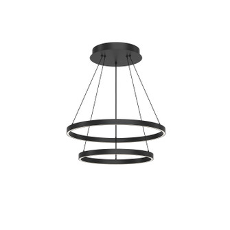 Cerchio LED Chandelier in Black (347|CH87224-BK-UNV-010)