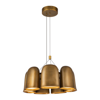 Bell LED Chandelier in Vintage Brass (347|CH21120-VB-UNV)