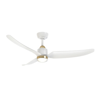 Hugo 52'' Ceiling Fan in Brushed Gold/Matte White (347|CF72952-BG/WH-5CCT)