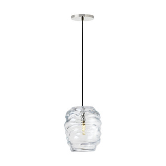 Audra One Light Pendant in Polished Nickel (182|SLPD865PNCG)