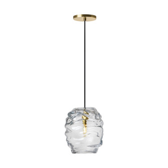 Audra One Light Pendant in Hand-Rubbed Antique Brass (182|SLPD865HABCG)