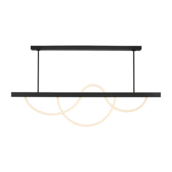 Uneri LED Linear Chandelier in Nightshade Black (182|SLLS83927B)