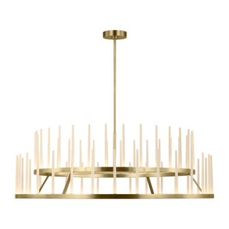 Sagrada LED Chandelier in Hand-Rubbed Antique Brass (182|SLCH81222HABEG)