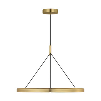 Cloak LED Chandelier in Hand-Rubbed Antique Brass (182|PBCH80327HAB)