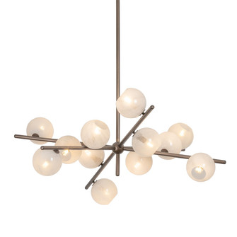 Sonny 12 Light Chandelier in Bronze Leaf (67|F2842-BRL)