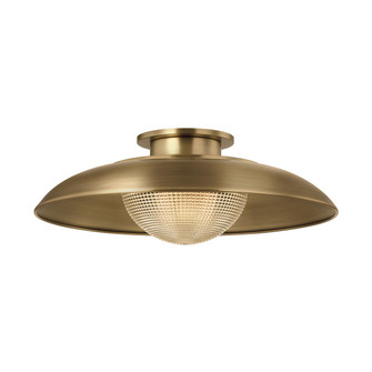 Braxton One Light Semi Flush Mount in Patina Brass (67|C4118-PBR)