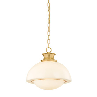 Celine One Light Pendant in Aged Brass (428|H1090701-AGB)