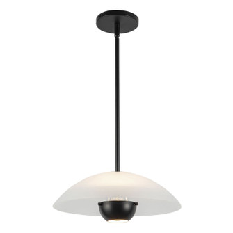 Umbra One Light Pendant in Opal Glass/Black (347|PD11914-OP/BK)
