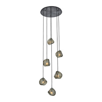 Pallina Six Light Chandelier in Satin Black Nickel (33|529552SBN)