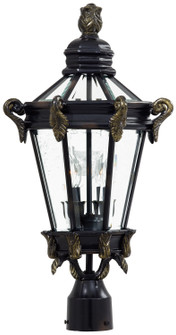 Stratford Hall Two Light Post Mount in Heritage W/ Gold Highlights (7|8935-95)