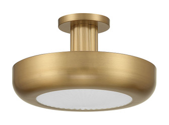 Macey LED Semi-Flush Mount in Antique Brass (40|50389-025)