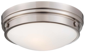 Two Light Flush Mount in Brushed Nickel (7|823-84)