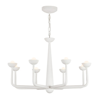 Spade LED Chandelier in Antique White (452|CH313830AW)