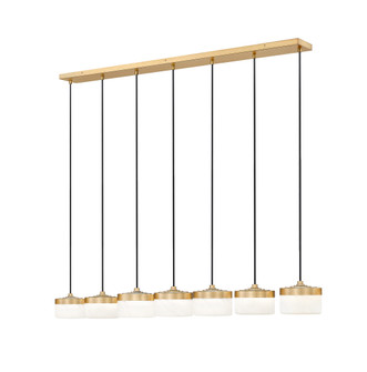 Renaud LED Linear Chandelier in Modern Gold (224|827P6-7L-MGLD-LED)