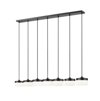 Renaud LED Linear Chandelier in Matte Black (224|827P6-7L-MB-LED)