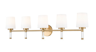 Henri Five Light Vanity in Modern Gold (224|7700-5V-MGLD)
