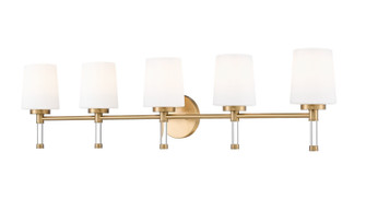 Henri Five Light Vanity in Modern Gold (224|7700-5V-MGLD)