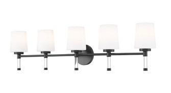 Henri Five Light Vanity in Matte Black (224|7700-5V-MB)