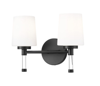 Henri Two Light Vanity in Matte Black (224|7700-2V-MB)